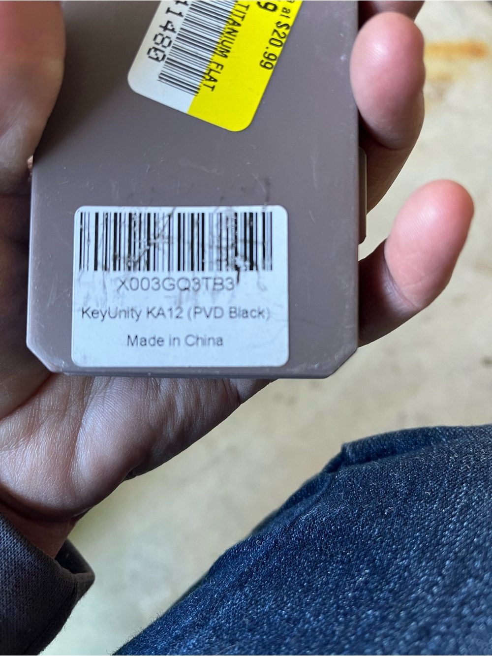 KeyUnit Keychain Ring Set in Matte Black KA12 - Picture 2 of 2